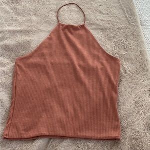 Crop halter neck